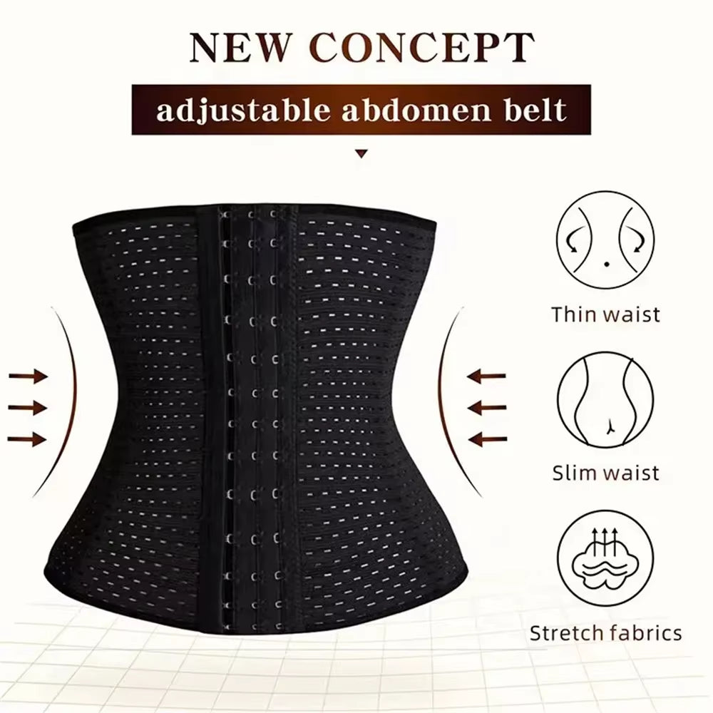 Women Body Shapewear Tummy Slimming Black Belly Band Shaping Shaper Corset Postpartum Flat Belly Postpartum Corset Shapewear