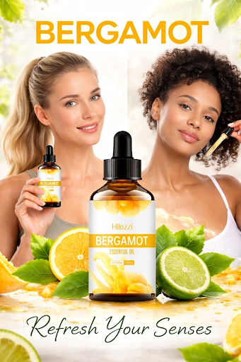 Bergamot Oil, Premium Essential Oil for Hair Care, Home Diffusers, Skin, Spas, Massage and Humidifiers